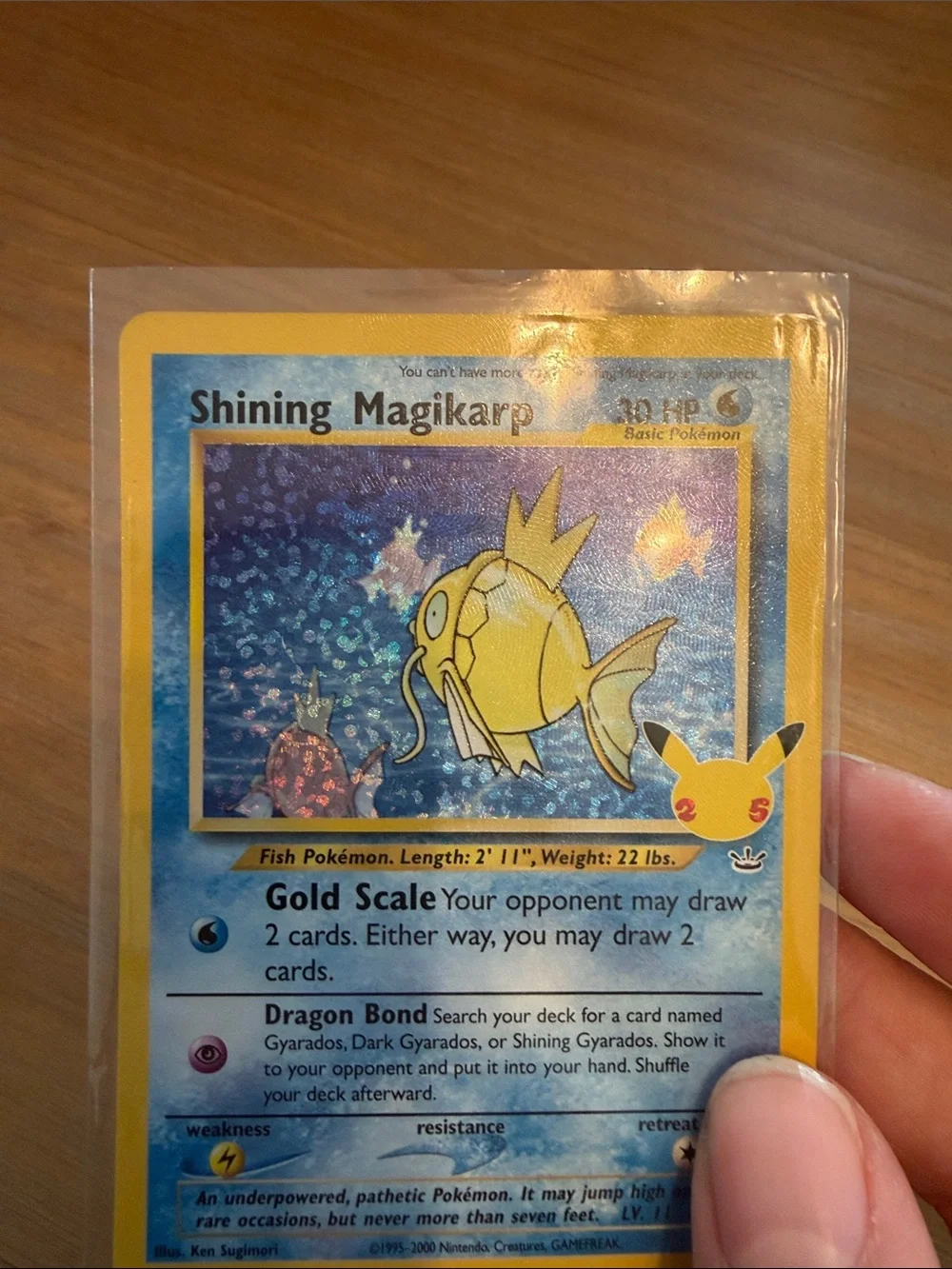 Pokemon Shining Magikarp 66/64 Celebrations: Classic Collection 25th Anniversary